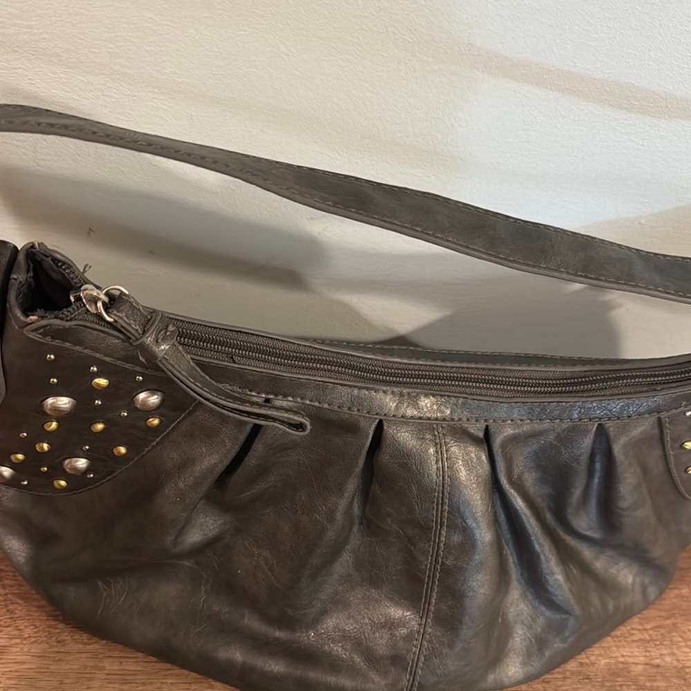 Apt 9 Studded faux Leather Hobo Bag - Black - Picture 2 of 6